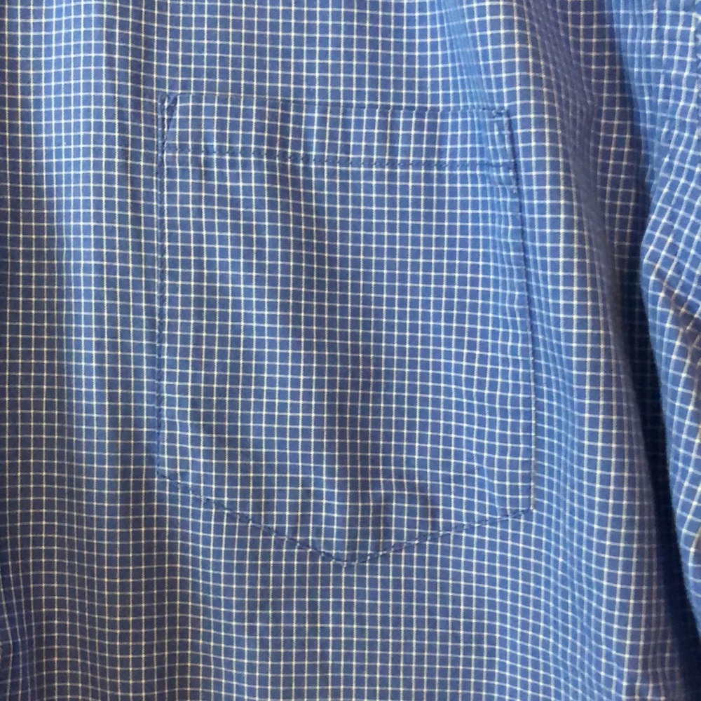 Blue Window Pane Button Down - Picture 3 of 3